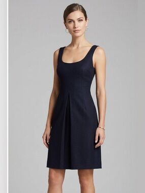 Theory Navy‎ Wool  Mini Dress